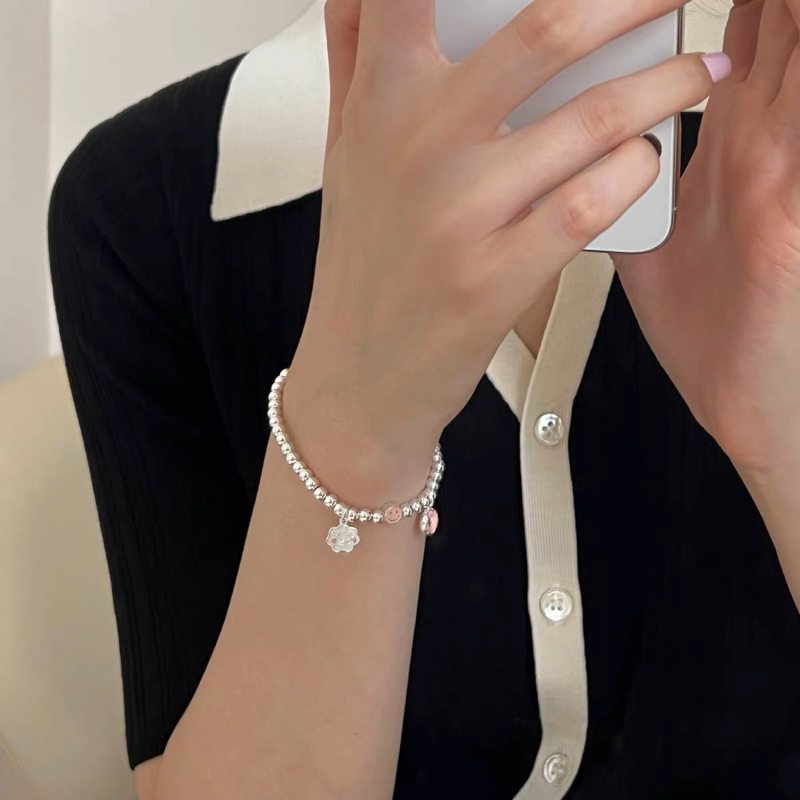 Lắc tay bạc dễ thương hình đám mây thích hợp làm quà tặng