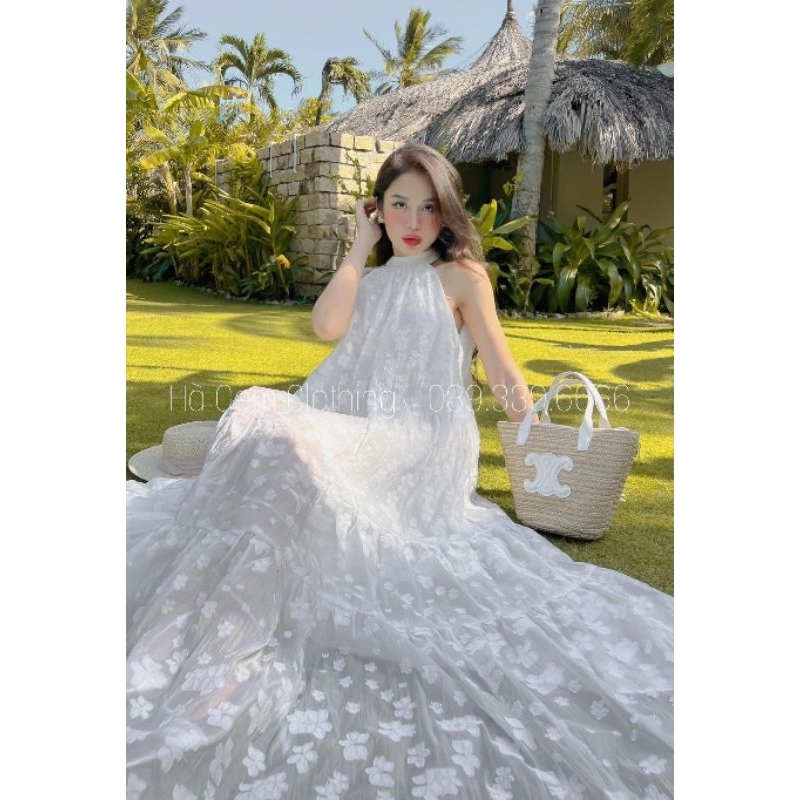 (Hàng L1)Váy Maxi Hoa Thêu Dáng Dài