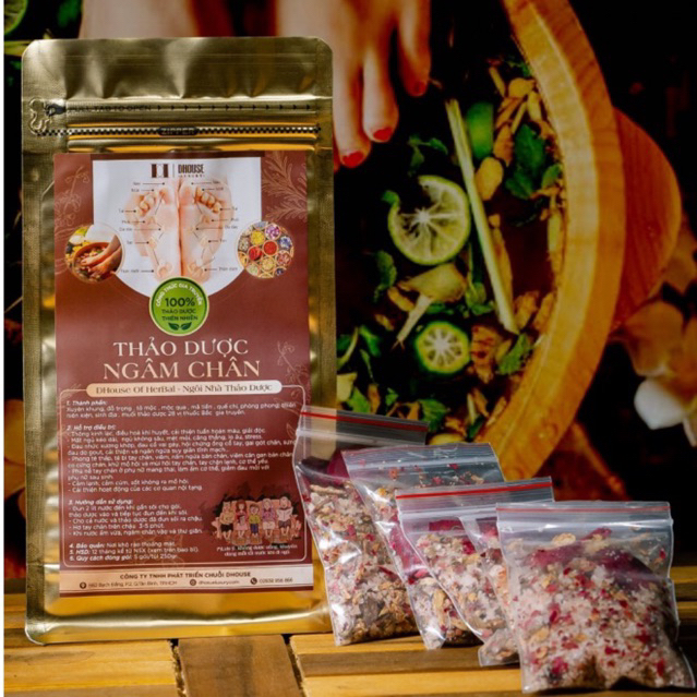 Thảo Dược Ngâm Chân Dhouse ( 5 gói/ 250 gram túi ) - Dhouse