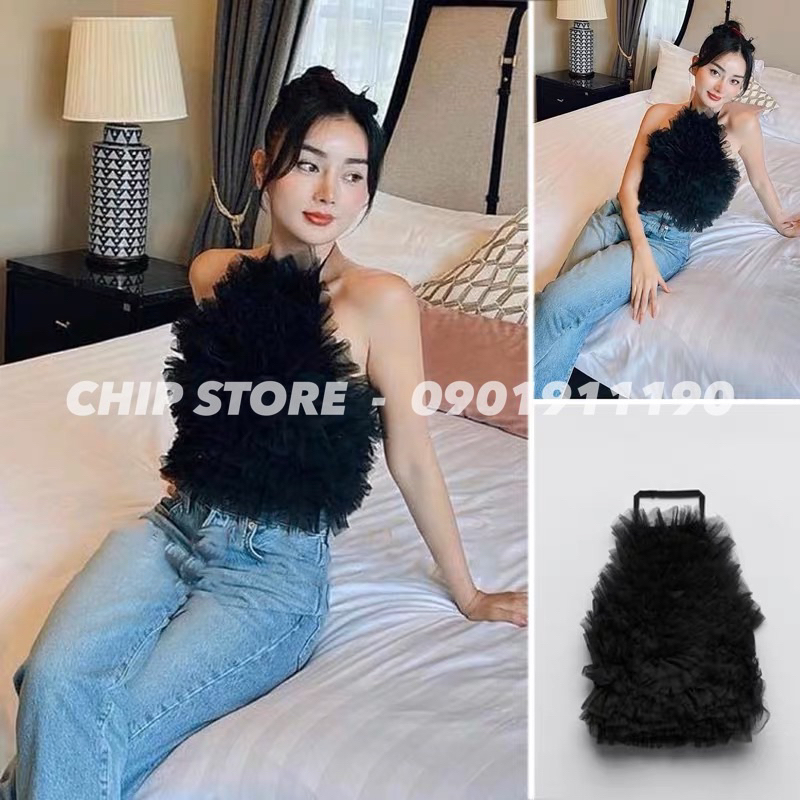 ÁO XOÈ BÈO NHÚN ZARA XUẤT DƯ XỊN SIÊU XINH XẮN