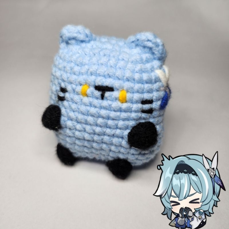 Móc khóa nhân vật nữ Genshin Impact dạng mèo - Genshin Impact female characters as amigurumi cats