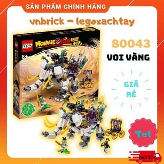 Lego monkie kid 80043 lắp ráp voi ngà vàng