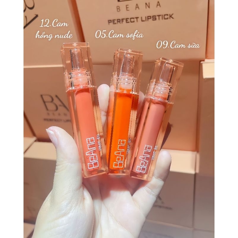 Son lì không trôi chính hãng, son kem lì lâu trôi, son môi chính hãng BeAna, son siêu lỳ không chì, chất son mướt mịn