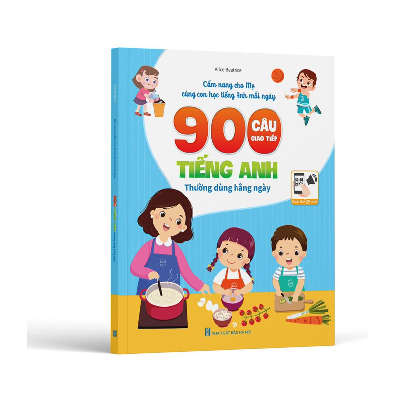 Sách 900 câu tiếp tiếng Anh thường dùng hằng ngày cho bé