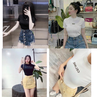 Áo phông nữ dáng ôm 2 màu