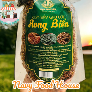 Cơm sấy - cơm cháy gạo lứt rong biển vạn nguyên 200gr/400gr - đặc sản gia lai