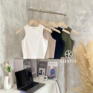 Áo Ba Lỗ Croptop EIGHTYK Thun Trơn