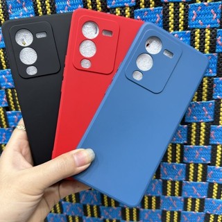 Case ốp lưng Vivo V25 pro 5G / S15 pro 5G dẻo màu kiểu chống bẩn có lót nhung bảo vệ camera