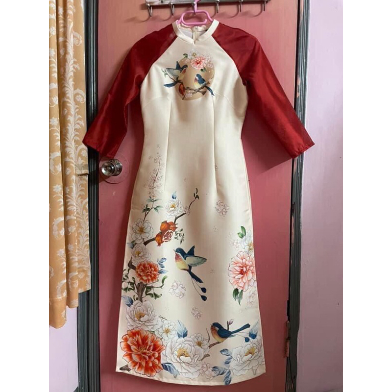 ÁO DÀI TIỂU YẾN size M của Lép MỚI TINH []