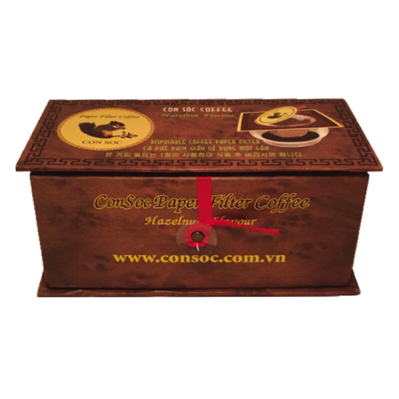 Cà Phê Con Sóc Phin Lọc Nâu (Hộp 10 Gói x 10g)