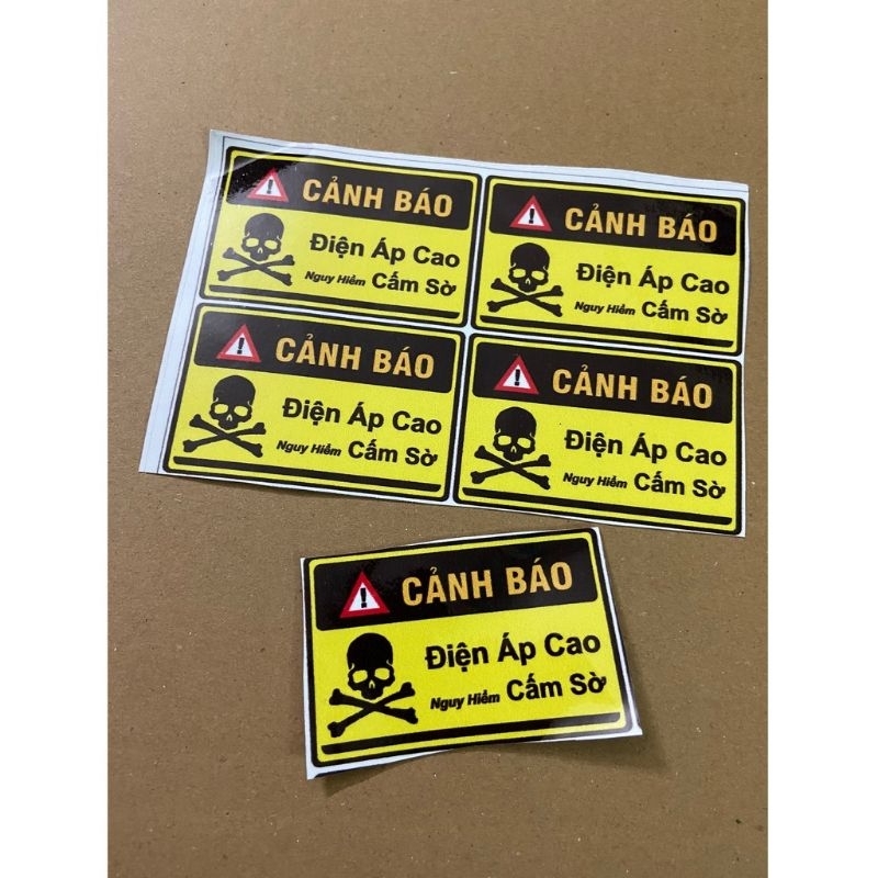 Decal Dán Tem Xe Cảnh Báo, Tem Xe Máy Cảnh Báo Chống Nước Nhiều Mẫu