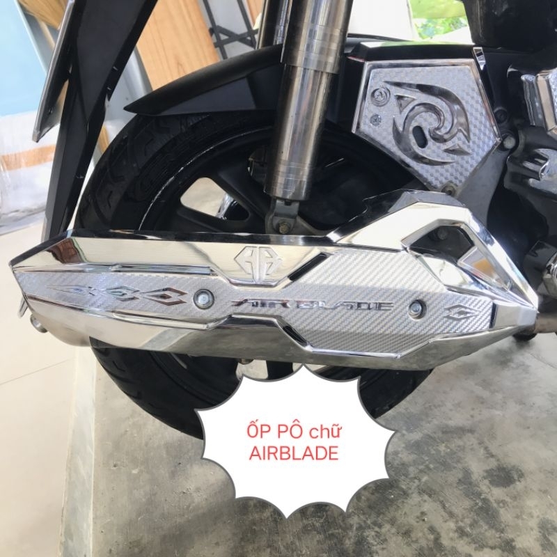 Ốp Xe Airblade 2016-2019 Crome Chính Hãng, Phụ Kiện Crom Honda Air Blade AB 2017 2018