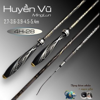 Cần câu tay huyền vũ 4h , tặng ngọn phụ và nhẫn