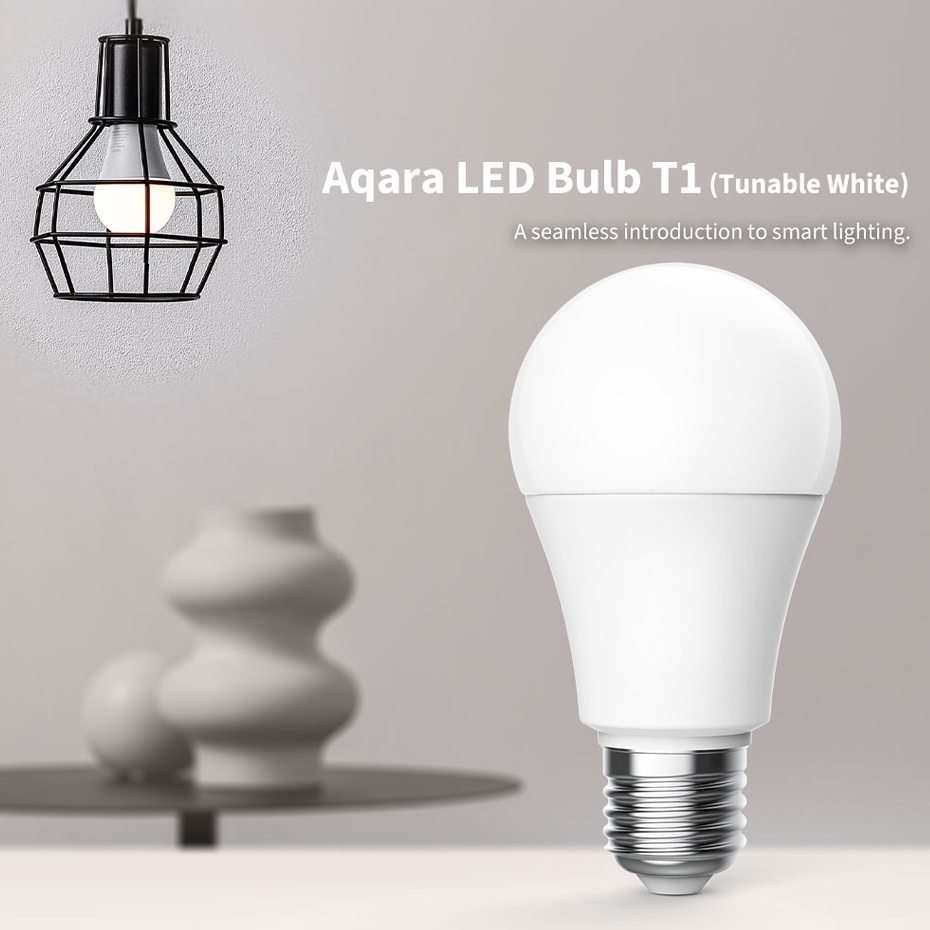 Bóng đèn thông minh Aqara T1 LED Bulb bản Zigbee - Chỉnh nhiệt màu 2700K-6500K, Chuẩn chuôi E27, Bảo Hành 12Th