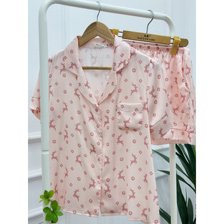 [ ẢNH THẬT ] ĐỒ BỘ PIJAMA bộ mặc nhà chất lụa cao cấp đẹp vip hàng Luxury 2023