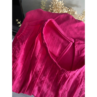 Váy linen nhún ngực - Sii