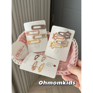 Set 4 kẹp tóc style Hàn cho bé gái