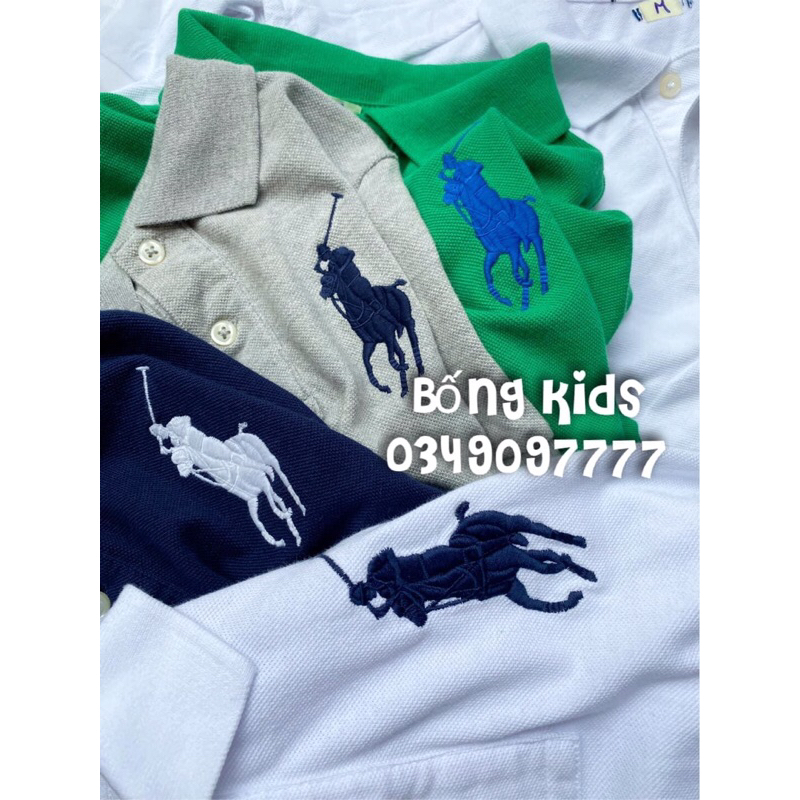 Áo Polo Bé Trai Thêu RL(Size 8y-20y)(cắt tag toàn bộ)