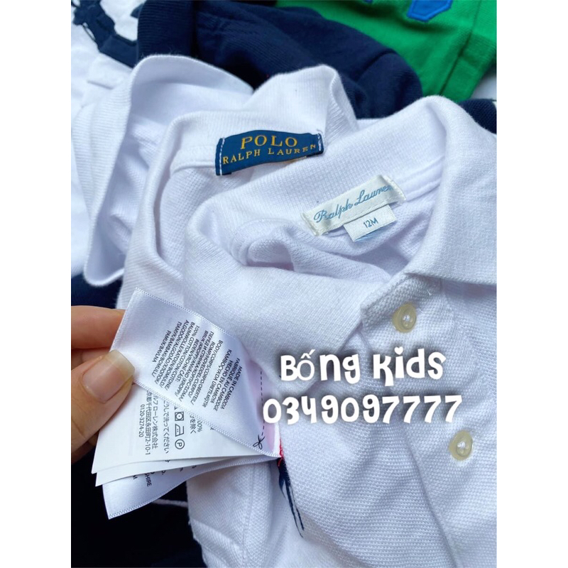 Áo Polo Bé Trai Thêu RL(Size 8y-20y)(cắt tag toàn bộ)