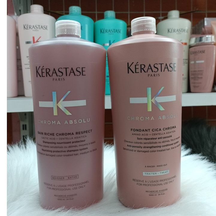 Bộ Gội Xả Bảo Vệ Màu Và Phục Hồi Tóc Nhuộm Kerastase 1000ML*2