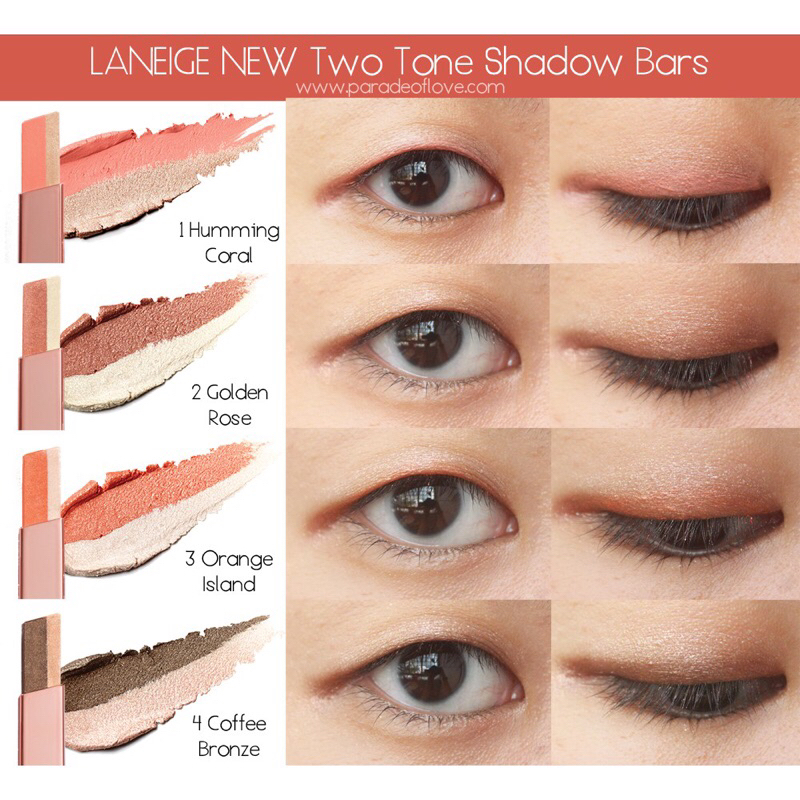 Phấn mắt 2 tone màu L A N E I GE