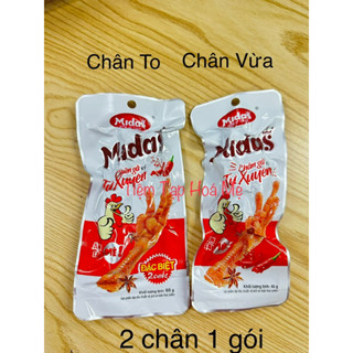 Combo 10 gói chân gà Đặc Biệt 68g loại 2 chân 1 gói, chân gà cay Tứ Xuyên, Chân gà Midass - Hằng Đại, Chân gà 2 chân