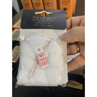 Bông Zorro chính hãng kèm bấc + đít chặn