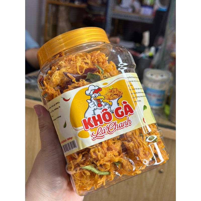 Khô gà xé lá chanh 500gr