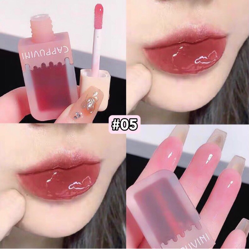 [NỘI ĐỊA TRUNG] (TẶNG KÈM QUÀ) SON BÓNG CAPPUVINI QUE KEM MÀU 05