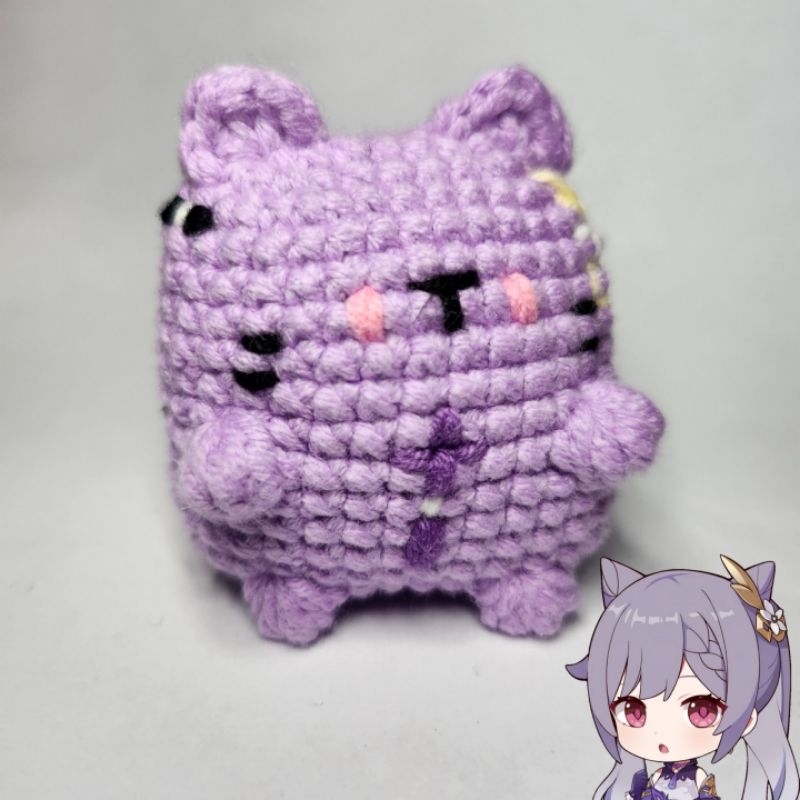 Móc khóa nhân vật nữ Genshin Impact dạng mèo - Genshin Impact female characters as amigurumi cats
