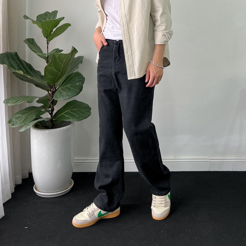 Quần Jeans Ống Đứng Regular Fit Basic JAMS