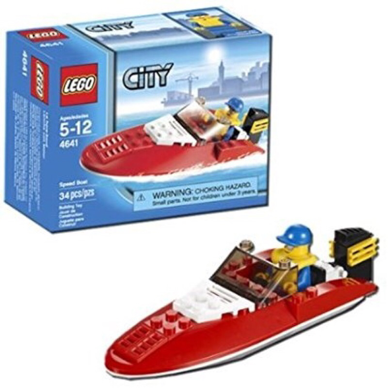 Đồ chơi Lego mini City Police ATV, Speed Boat, chính hãng