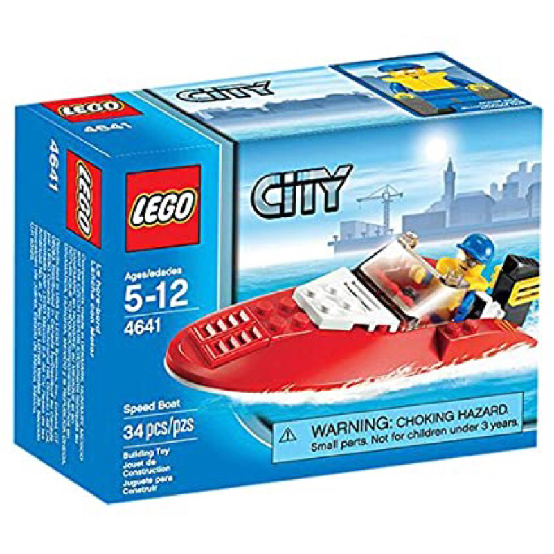 Đồ chơi Lego mini City Police ATV, Speed Boat, chính hãng
