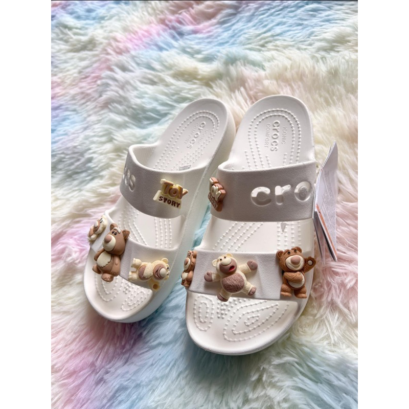 Dép Lê Cross bây đúc nguyên khối, đế cao 4cm, tặng kèm 10 sticker bất kỳ