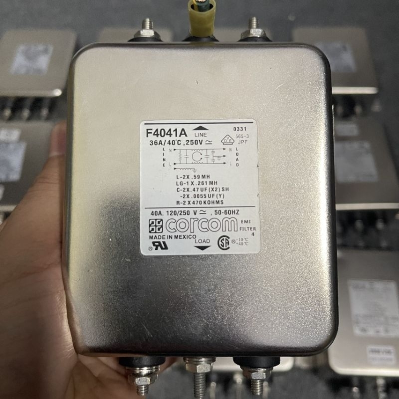 Lọc nguồn 40A Corcom Made in Mexico