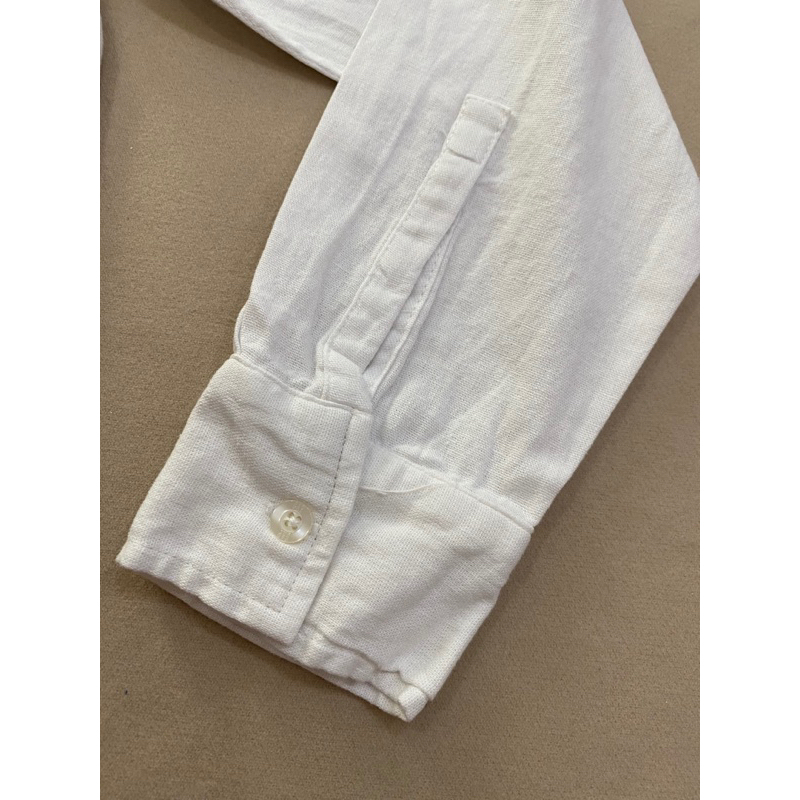 Áo sơ mi nữ dáng rộng vải linen xuất khẩu - Thanh lý vnxk