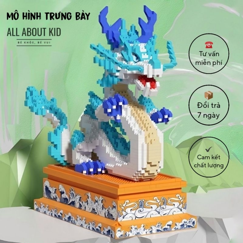 Lắp ráp mô hình Rồng Hộ Mệnh 5D mới nhất, chi tiết và sắc nét