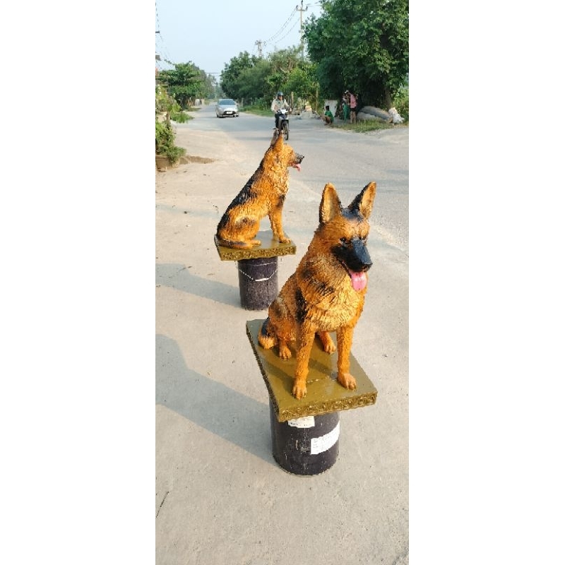Tượng chó Becgie 75cm