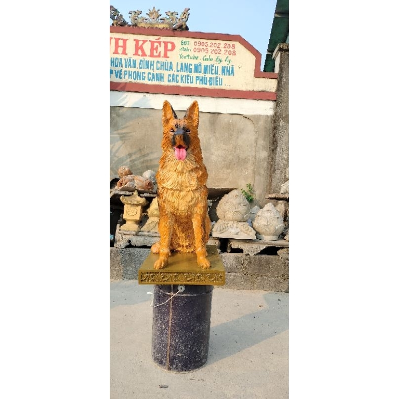 Tượng chó Becgie 75cm