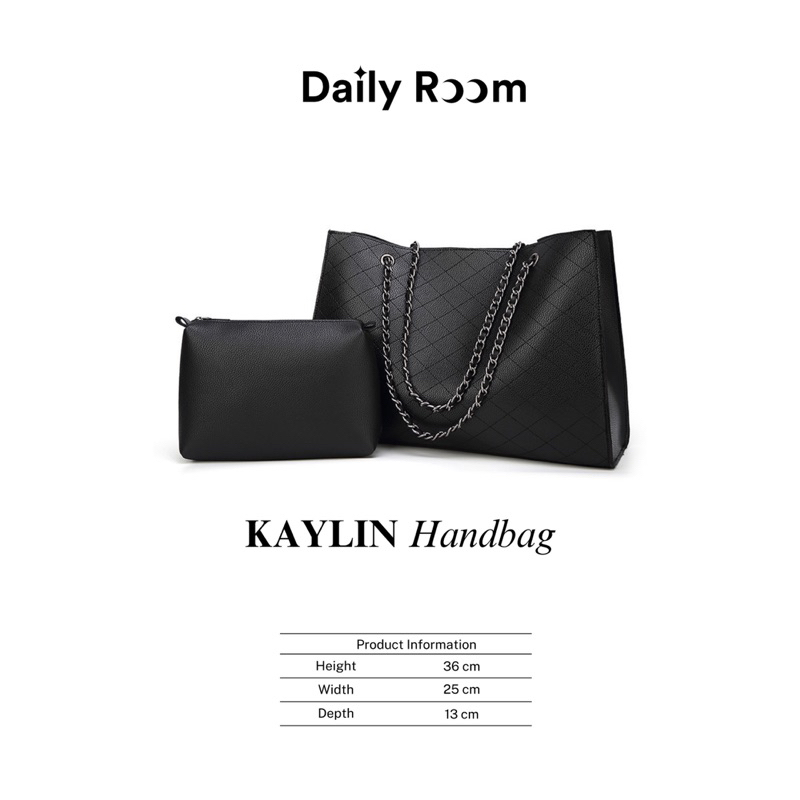 (Daily Room) Túi xách nữ Kaylin Bag dáng công sở, đựng vừa laptop sách A4, phù hợp đi học, đi làm