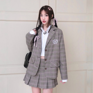 Set áo vest + chân váy xếp ly (UNIFORM SET)