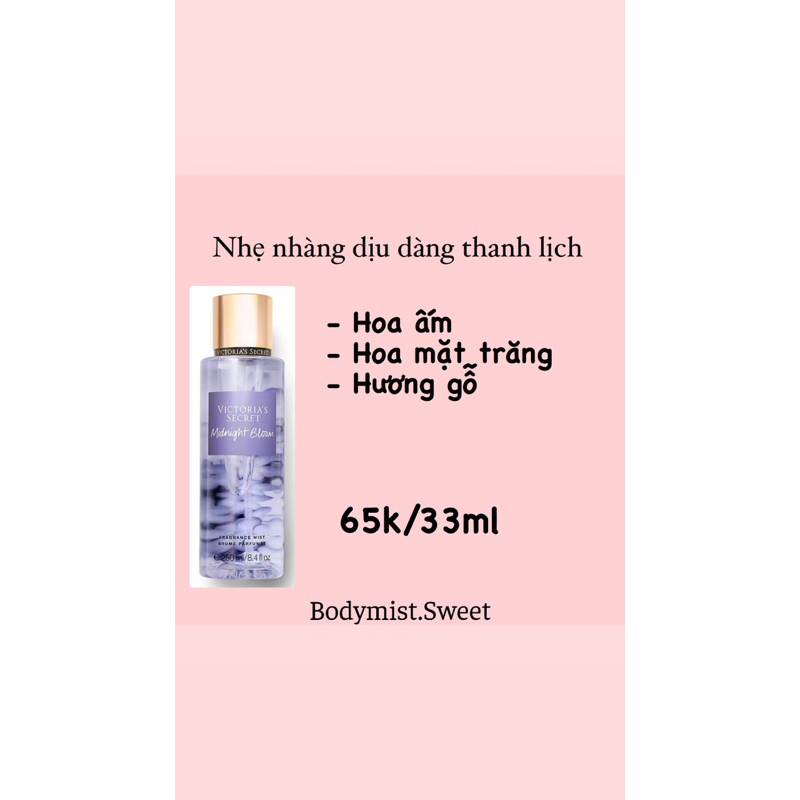 BODYMIST XỊT THƠM TOÀN THÂN Midnight Bloom chiết 30ml