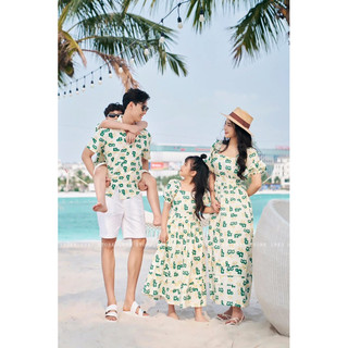 Đồ gia đình đi biển - set bộ gia đình du lịch - đồ đôi mẹ bé đi biển