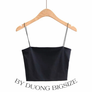 Áo 2 dây sợi bún FREESIZE 60-85KG - [BY DUONG BIGSIZE]