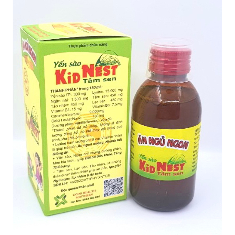 SIRO YẾN SÀO KID NEST TÂM SEN 150ml