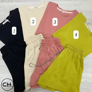 bộ cộc tay quần đùi 4 màu