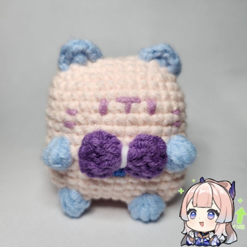 Móc khóa nhân vật nữ Genshin Impact dạng mèo - Genshin Impact female characters as amigurumi cats