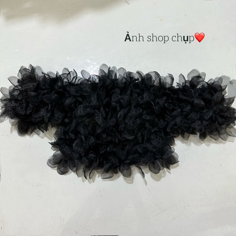 Áo Ống Lưới Bèo Croptop Nhún Lưng Dây Trong | BigBuy360 - bigbuy360.vn