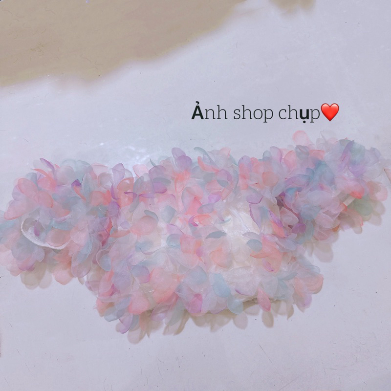 Áo Ống Lưới Bèo Croptop Nhún Lưng Dây Trong | BigBuy360 - bigbuy360.vn