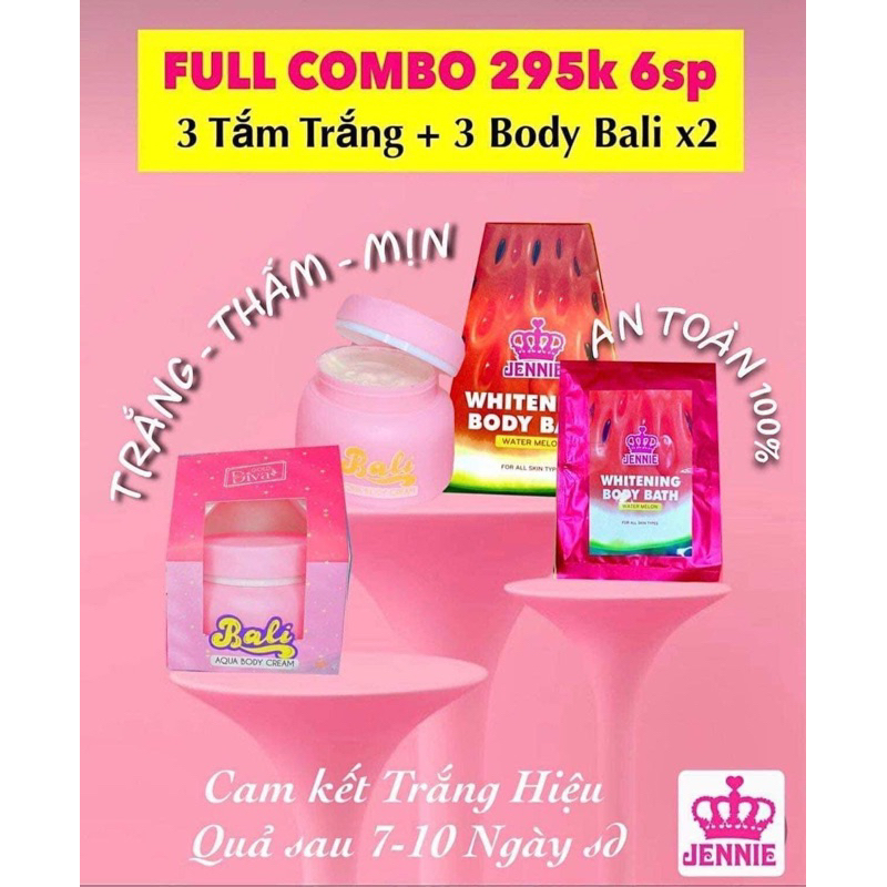 COMBO DƯỠNG TRẮNG DA 6 MÓN TRẦN MY